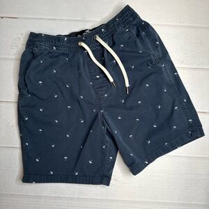 Hollister Epic Flex Men's XS Beach Prep Jogger Short 7" Navy Blue Palm Tree